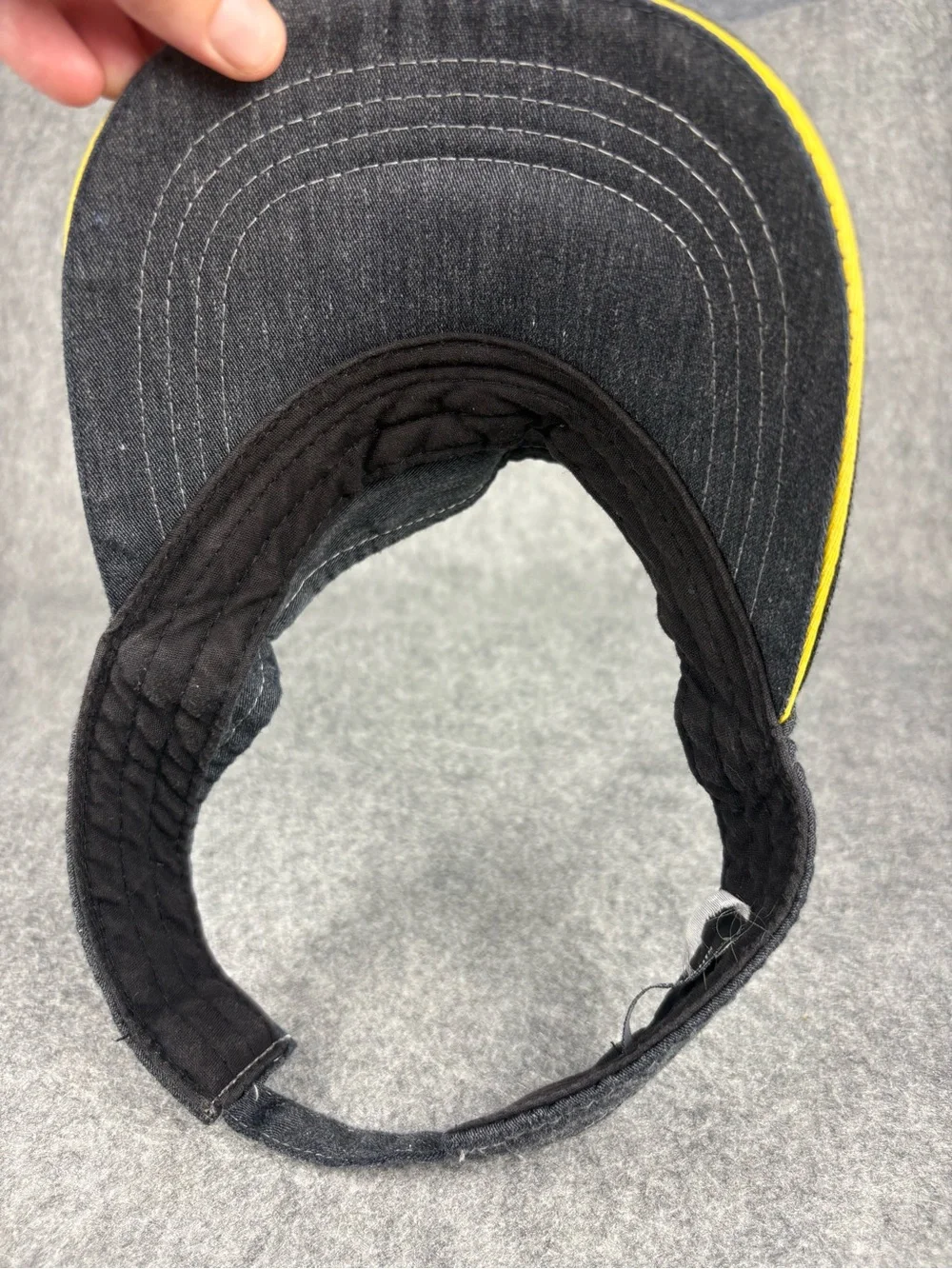McDonald's Dark Gray Denim Visor Cap with Yellow Trim